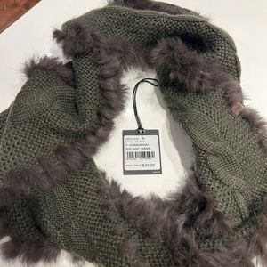 RUDSAK NANA Fur trim Infinity Scarf - OS